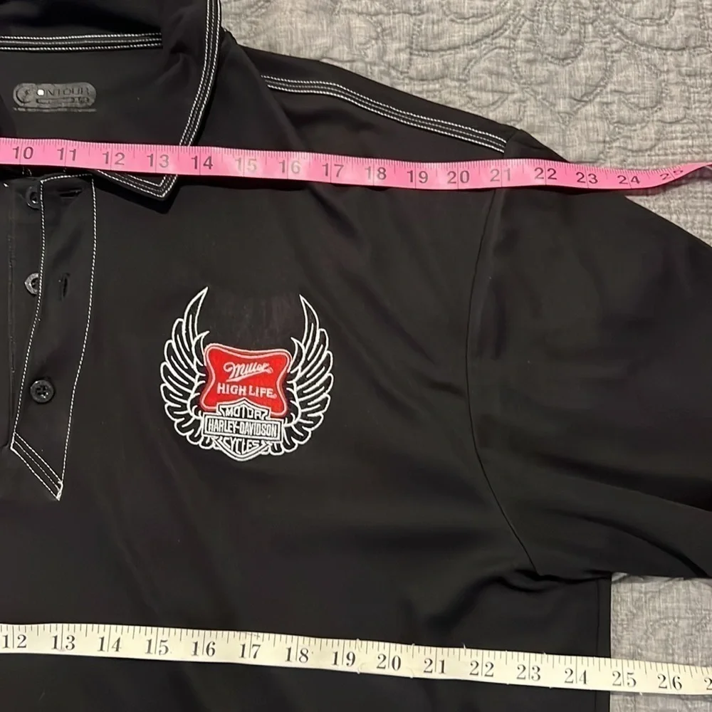 Harley Davidson Miller High Life Promotional Polo Shirt